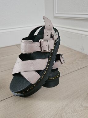 Doc Martens' Leather Buckle Sandals Size 6 New